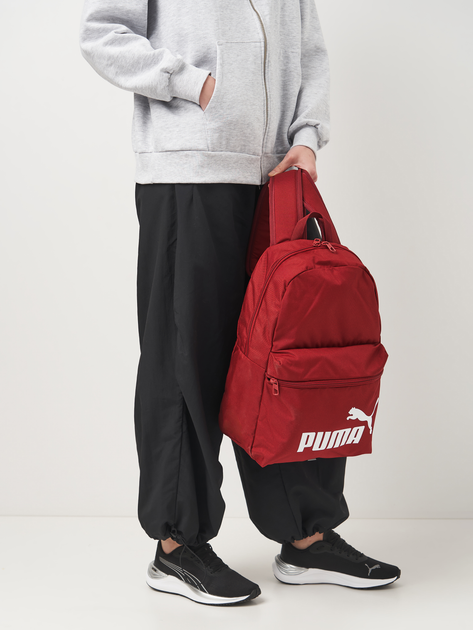 Рюкзак спортивний тканинний 22 л вміщує формат А4 Puma Phase 07994335 Червоний (4067981509003) - зображення 3