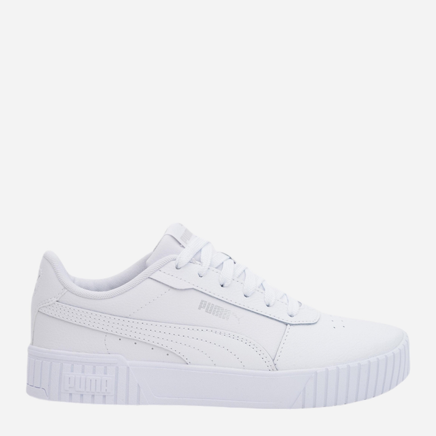 Sneakersy damskie na platformie Puma Carina 2.0 38584902 37 (4UK) 23 cm Białe - obraz 1