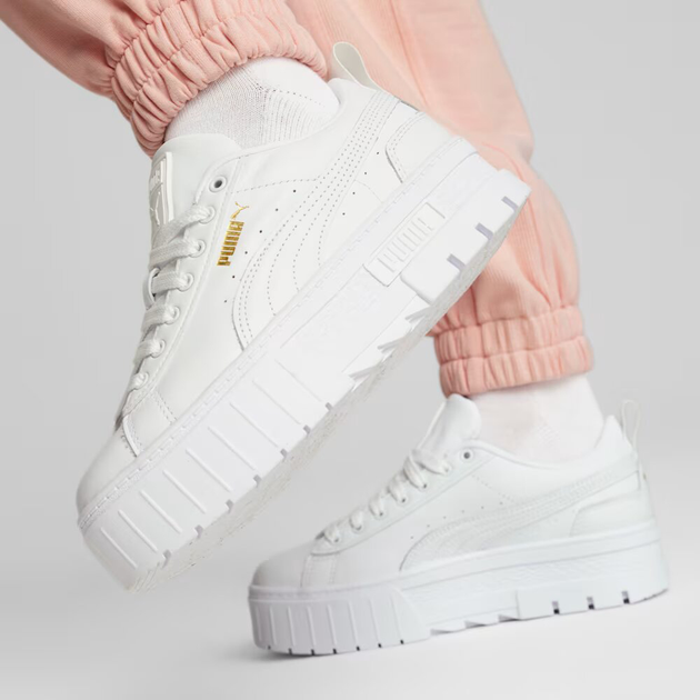 Sneakersy damskie na platformie Puma Mayze Classic 38420901 37.5 (4.5UK) 23.5 cm Białe - obraz 2