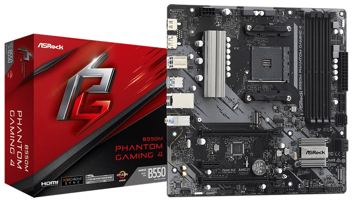 Материнська плата AM4 ASRock B550M PHANTOM GAMING 4 - зображення 5