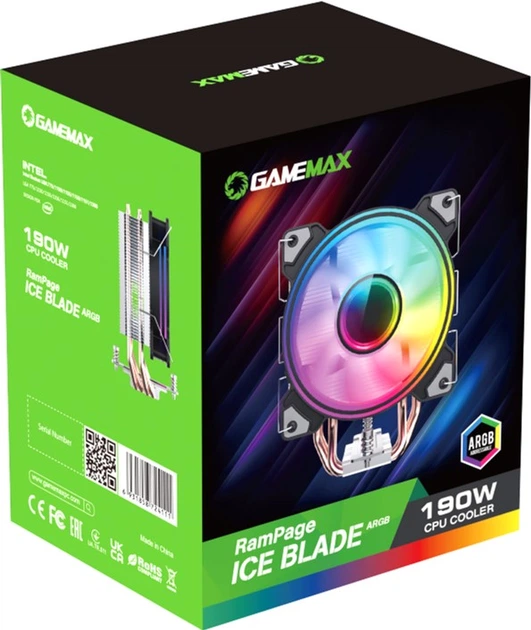 Кулер GameMax Ice Blade ARGB 190W - зображення 10