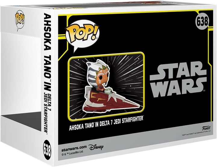 Figurka Funko Pop! Rides: Star Wars - Ahsoka Tano in Delta-7B 14 cm (73706) - obraz 3