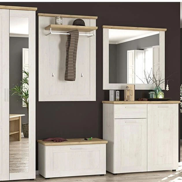 Комод Mebel Service Лора 2Д1Ш Андерсен Пайн +Дуб Артизан 93х39х91 см - Фото 2 Комод Mebel Service Лора 2Д1Ш Андерсен Пайн +Дуб Артизан 93х39х91 см - изображение 2