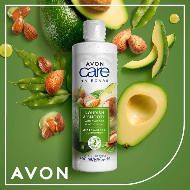 Шампунь-кондиционер Avon Hair Care "Интенсивное питание" экстрактом авокадо и маслом миндаля 700 мл - изображение 3
