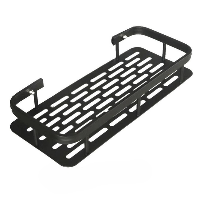 Настенная Полка - Органайзер Bathroom Shelf 2Шт. Для Ванной Комнаты Душевой Кабины, Кухни, На Самоклеющейся Пленке, С Защитой От Коррозии 30Х13Х5.5См Черная - изображение 2