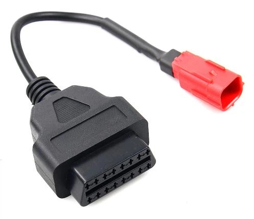 Переходник HONDA 6 Pin - > OBD2 с 6 на 16 pin Черный - изображение 6