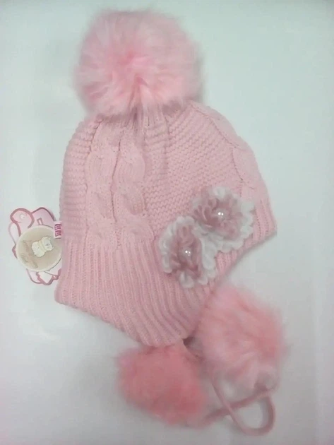 Зимняя шапка для девочки tutu 01052 48 - 52 Розовая - Фото 1 Зимняя шапка для девочки tutu 01052 48 - 52 Розовая - изображение 1