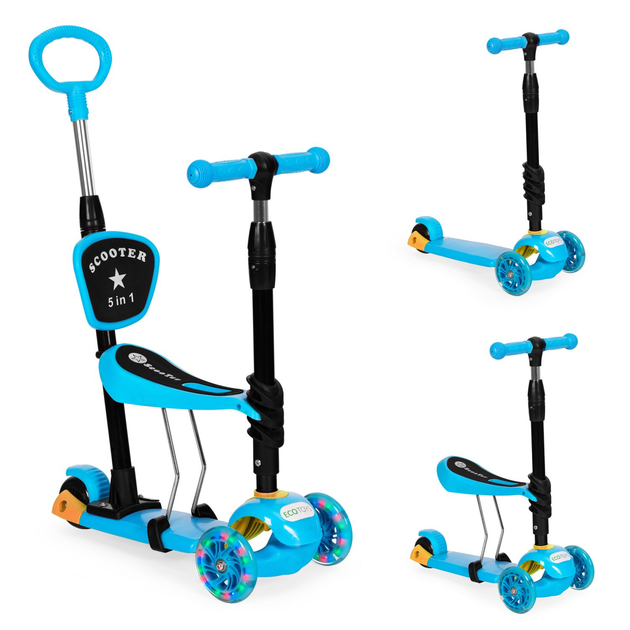 Самокат дитячий EcoToys 3 в 1 YM-SW-6 Синій (5903769978823) - зображення 7