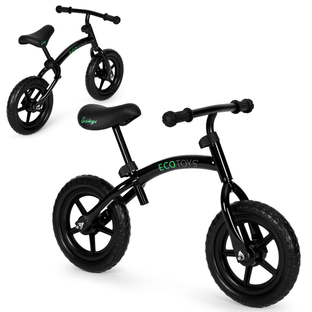 Біговел EcoToys YM-BB-13 Чорний (5905817002863) - зображення 4