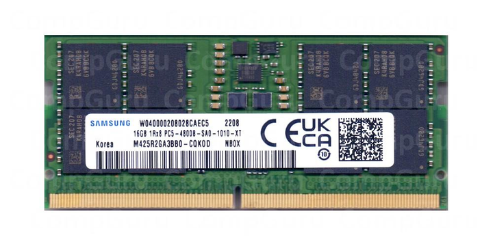 Оперативная память для ноутбука Samsung DDR5 16GB 4800MHz SO-DIMM 1Rx8 ...