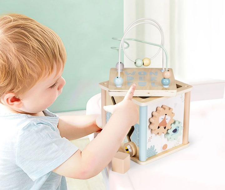 Дерев'яний сортер EcoToys розвиваючий блок (5903769977451) - зображення 10