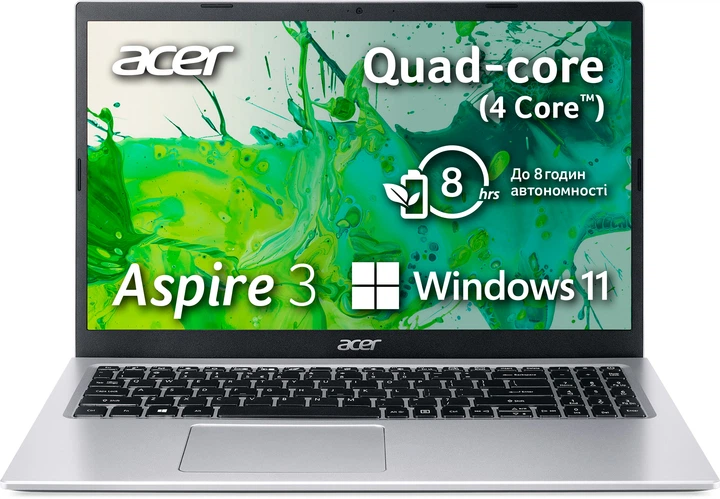 Ноутбук Acer Aspire 3 A315-35-P4HH (NX.A6LEU.02Q) Pure Silver
