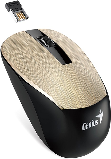 Мышь Genius NX-7015 Wireless Black/Gold (31030019402) - изображение 2