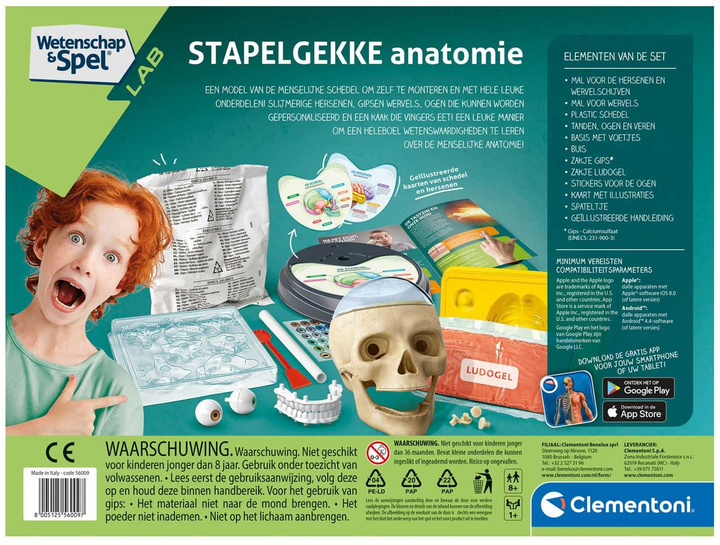 Zestaw do eksperymentów Clementoni Science & Play Crazy Anatomy (8005125560097) - obraz 2