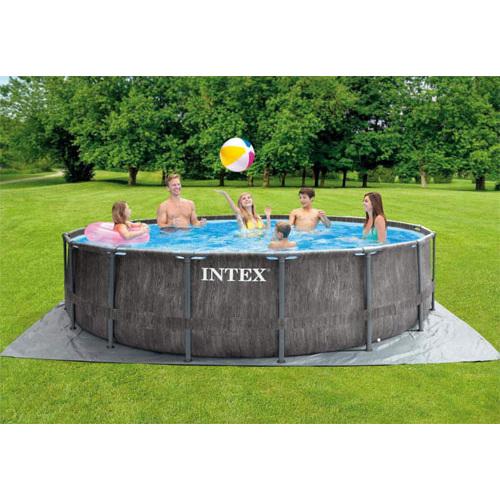 Бассейн каркасный Intex 26742 круглый 457*122 см фильтр-насос, лестница, подстилка, тент Объем 16805 л - изображение 3