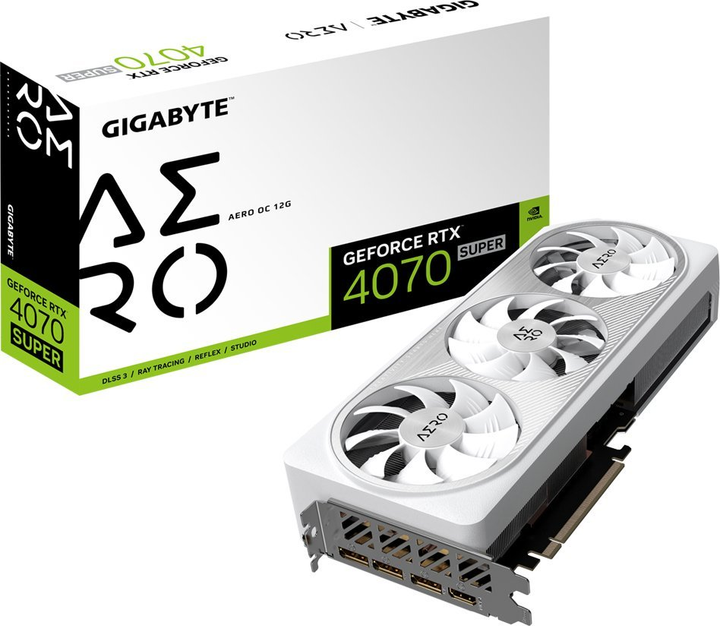 Відеокарта Gigabyte PCIe4.0 GeForce RTX 4070 Super AERO OC 12GB GDDR6X (192bit) (2565/21000) (HDMI+3xDP) (GV-N407SAERO OC-12GD) - зображення 7