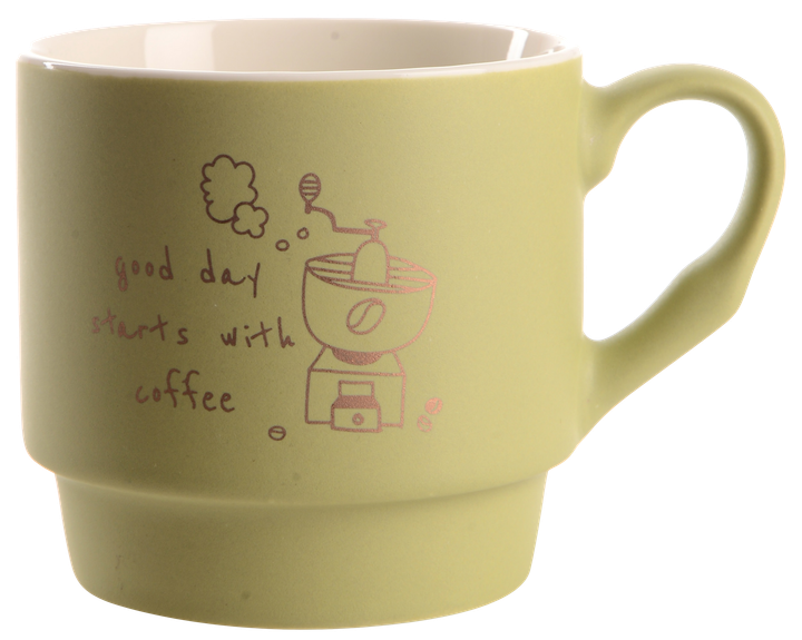 Набір чашок Limited Edition MORNING COFFEE 4х340 мл на металевій підставці - Фото 4 Набір чашок Limited Edition MORNING COFFEE 4х340 мл на металевій підставці - изображение 4