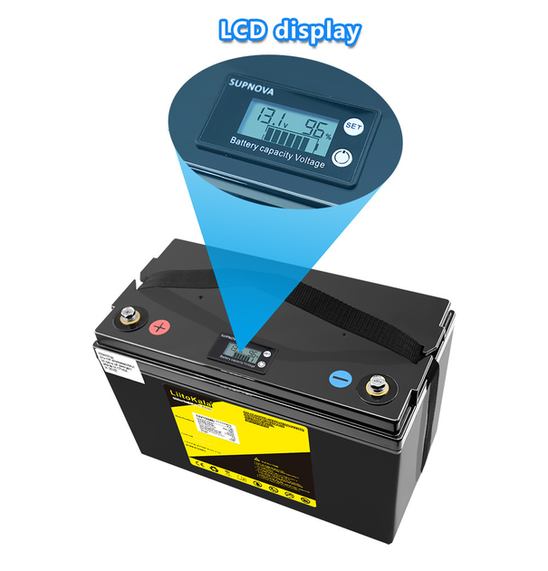Аккумулятор LiitoKala LiFePO4 12V 150Ah (1800Wh) с LCD-дисплеем и встроенным BMS, 4000+ циклов - изображение 5
