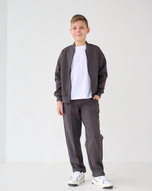 Спортивний костюм BossKids пд10986 графіт 128 - Фото 1 Спортивний костюм BossKids пд10986 графіт 128 - зображення 1