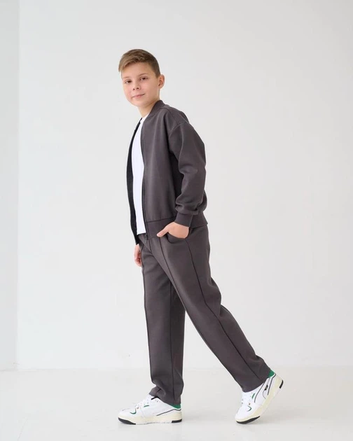 Спортивний костюм BossKids пд10986 графіт 128 - Фото 4 Спортивний костюм BossKids пд10986 графіт 128 - зображення 4