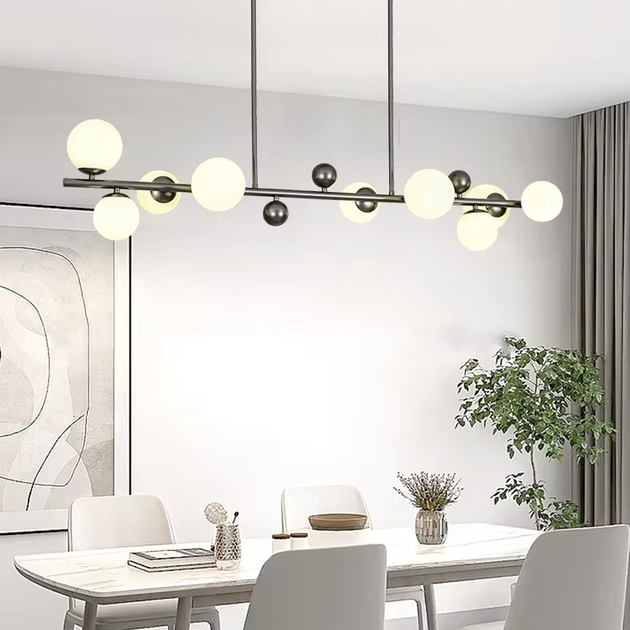 Люстра LineF MJ295L/9L BK+WT - Фото 6 Люстра LineF MJ295L/9L BK+WT - изображение 6