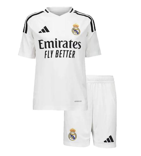 Дитяча футбольна форма Adidas Mbappé №9 Real Madrid 2024-2025, розмір 22 (зріст 125–130 см), біла - изображение 2