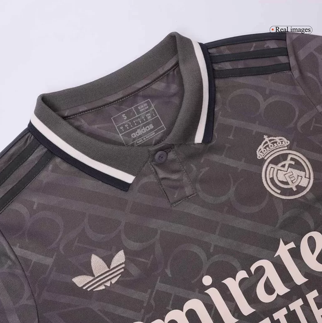 Дитяча футбольна форма Adidas Mbappé №9 Real Madrid 2024-2025, розмір 28 (зріст 150-160 см), сіра - зображення 7