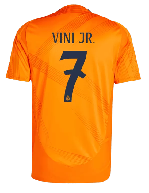 Дитяча футбольна форма Adidas Vini Jr. №7 Real Madrid 2024-2025, розмір 20 (зріст 115–125 см), помаранчева - изображение 4