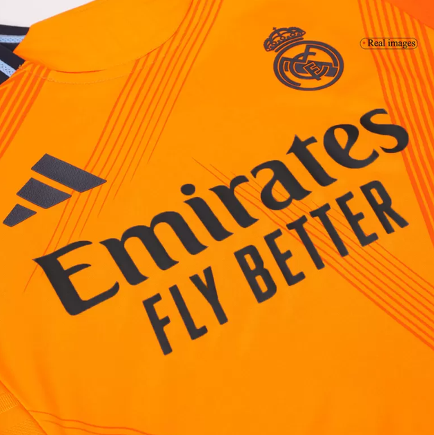 Дитяча футбольна форма Adidas Mbappé №9 Real Madrid 2024-2025, розмір 26 (зріст 140–150 см), помаранчева - изображение 7