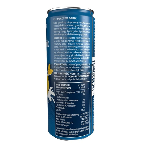 Ізотонік ActivLab Isoactive Drink, 250 мл - Лимон - зображення 2