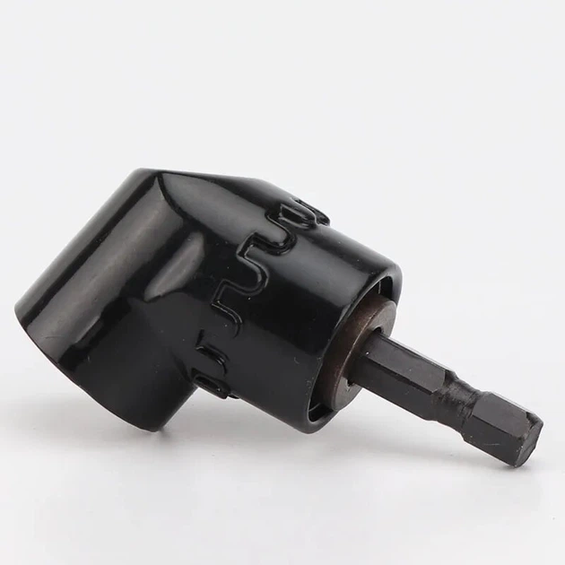 Угловой адаптер магнитный стальной Semi Bit Adapter 105 ° насадка 1/4, Black под биты для шуруповерта/дрели - изображение 5