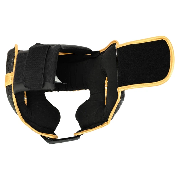 Шлем боксерский в мексиканском стиле Fistrage Fight Gear 5500 размер M Black-Gold - изображение 5