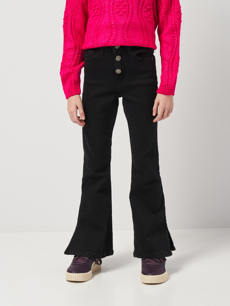 Подростковые джинсы-клеш для девочки Coccodrillo Jeans Collection Girl ZC4123104JCG-021 146 см Черные (5904986415085) 
