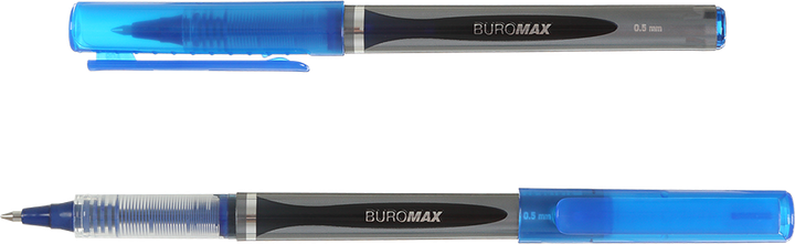 Набір ручок-ролерів Buromax 0.5 мм синіх 12 шт (BM.8322-01) - Фото 2 Набір ручок-ролерів Buromax 0.5 мм синіх 12 шт (BM.8322-01) - зображення 2