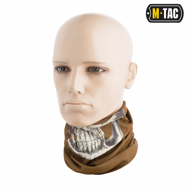 Шарф-труба M-Tac полегшенний Reaper Skull Coyote - зображення 2