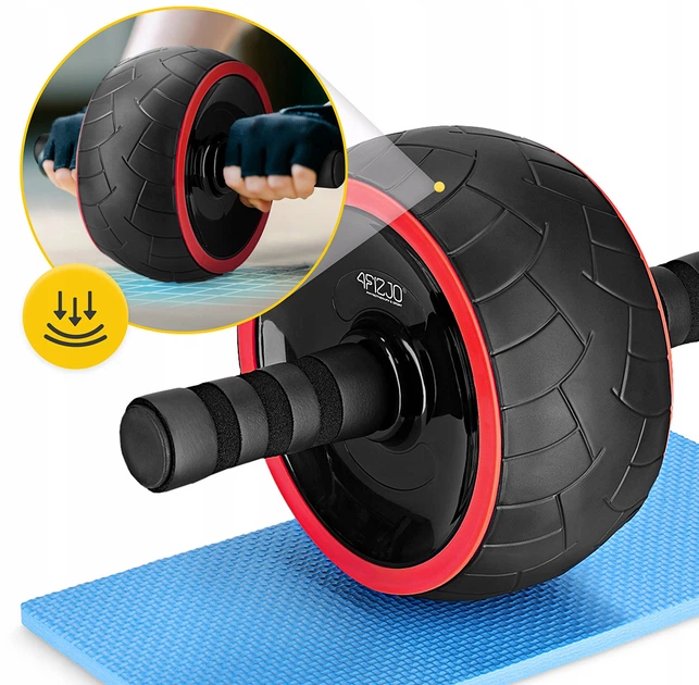 Ролик (гимнастическое колесо) для пресса 4FIZJO Ab Wheel XL Black/Red (P-5907739312747) - Фото 3 Ролик (гимнастическое колесо) для пресса 4FIZJO Ab Wheel XL Black/Red (P-5907739312747) - изображение 3