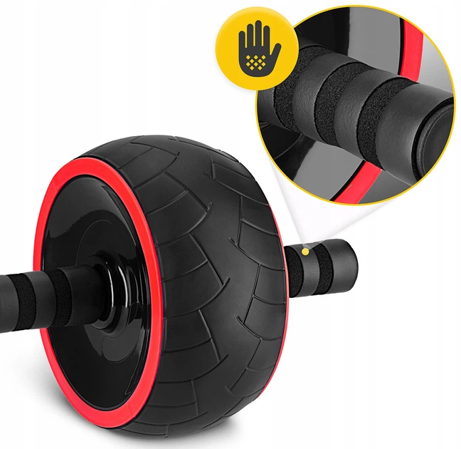 Ролик (гимнастическое колесо) для пресса 4FIZJO Ab Wheel XL Black/Red (P-5907739312747) - Фото 8 Ролик (гимнастическое колесо) для пресса 4FIZJO Ab Wheel XL Black/Red (P-5907739312747) - изображение 8
