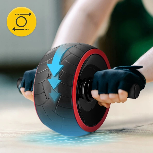 Ролик (гимнастическое колесо) для пресса 4FIZJO Ab Wheel XL Black/Red (P-5907739312747) - Фото 9 Ролик (гимнастическое колесо) для пресса 4FIZJO Ab Wheel XL Black/Red (P-5907739312747) - изображение 9