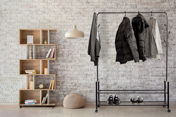 Wieszak na ubrania ModernHome by Multistore z 2 półkami (5903089068051) - obraz 5