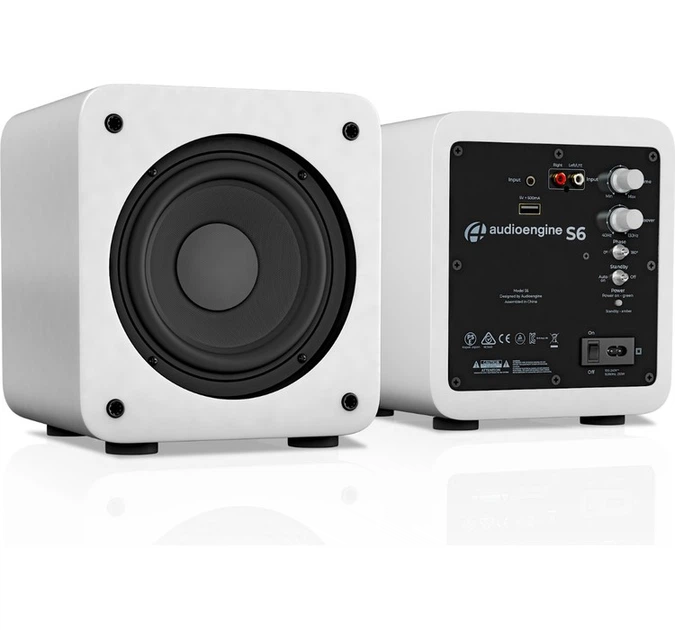Сабвуфер Audioengine S6 Matte White - изображение 4
