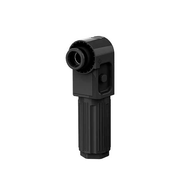 Силовой разъем для АКБ SRDB-100 (папа), угловой, 100А, 1500V, IP67, Black - изображение 1