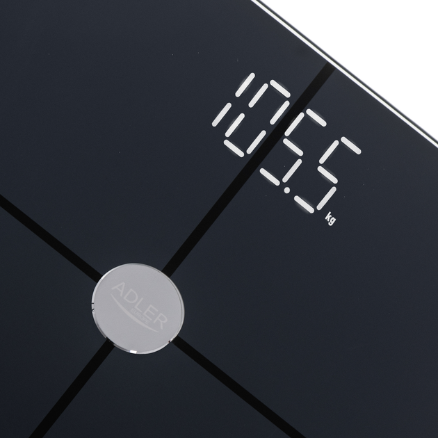 Inteligentna waga łazienkowa  Adler AD 8187 Black (5905575903822) - obraz 3