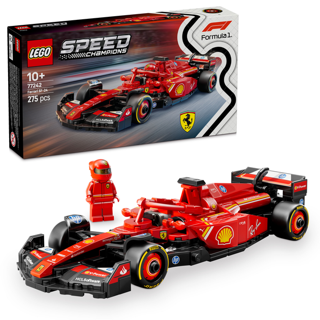 Конструктор LEGO Speed Champions Автомобіль для перегонів F1 Ferrari SF-24 275 деталей (77242) - зображення 6