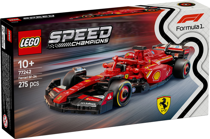 Конструктор LEGO Speed Champions Автомобіль для перегонів F1 Ferrari SF-24 275 деталей (77242) - зображення 7