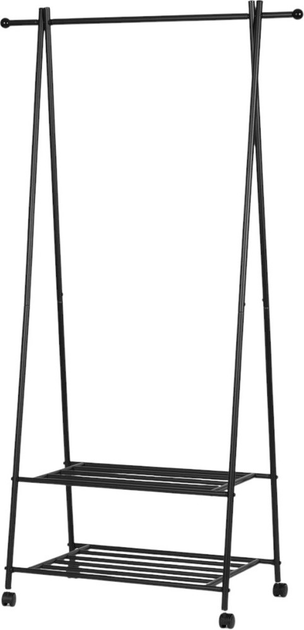 Wieszak na ubrania ModernHome by Multistore z 2 półkami (GH-207 BLACK) - obraz 3