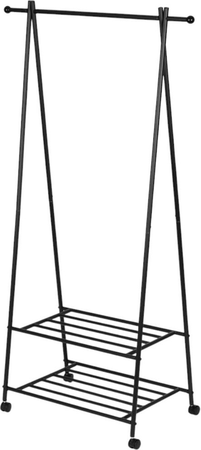 Wieszak na ubrania ModernHome by Multistore z 2 półkami (GH-207 BLACK) - obraz 4