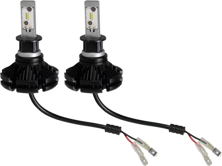 Комплект LED ламп X3 H3 50W 6000K 6000lm з радіатором - зображення 5