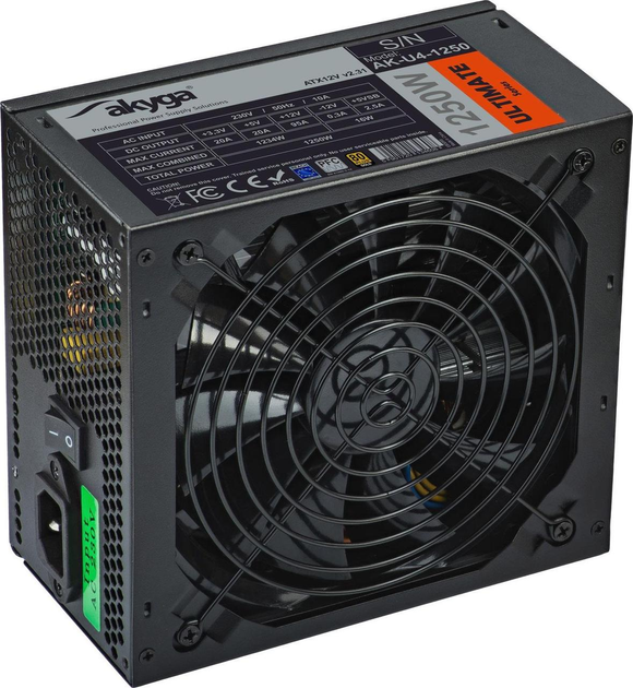 Zasilacz AKYGA AK-U4-1250 ATX 1250 W - obraz 2