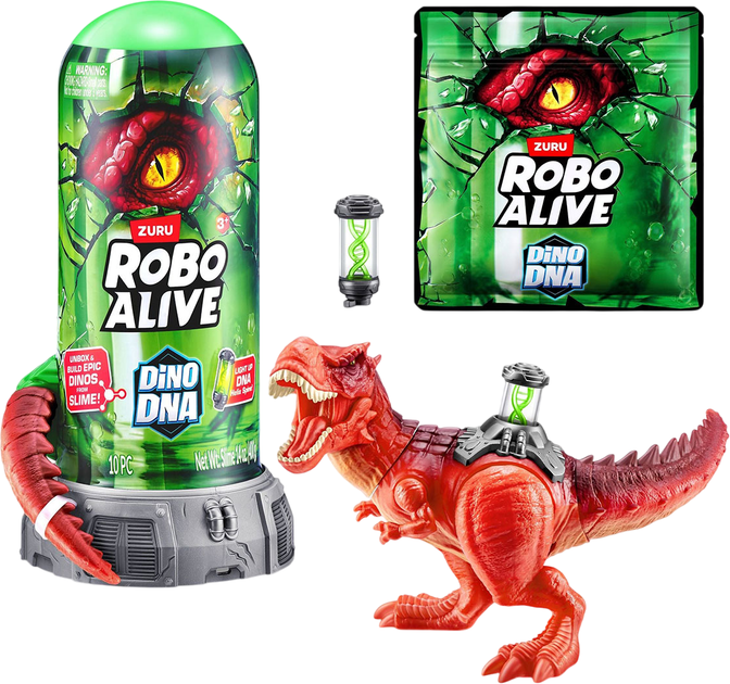 Інтерактивний ігровий набір Zuru Robo Alive S1 ДНК Тиранозавра (71139A) - Фото 2 Інтерактивний ігровий набір Zuru Robo Alive S1 ДНК Тиранозавра (71139A) - зображення 2