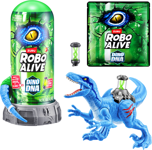 Интерактивный игровой набор Zuru Robo Alive S1 ДНК Велоцизавра (71139B) - Фото 2 Интерактивный игровой набор Zuru Robo Alive S1 ДНК Велоцизавра (71139B) - изображение 2